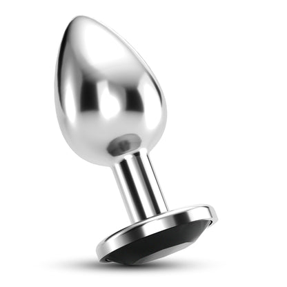 CRUSHIOUS PLUG ANAL JOYA BIJOU NEGRO MEDIANO CON BOLSA ATERCIOPELADA GRATIS