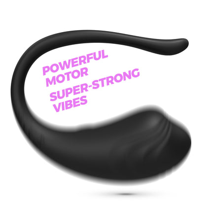 CRUSHIOUS HUEVO VIBRADOR RECARGABLE CON MANDO A DISTANCIA TAMAGO NEGRO