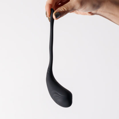CRUSHIOUS HUEVO VIBRADOR RECARGABLE CON MANDO A DISTANCIA TAMAGO NEGRO