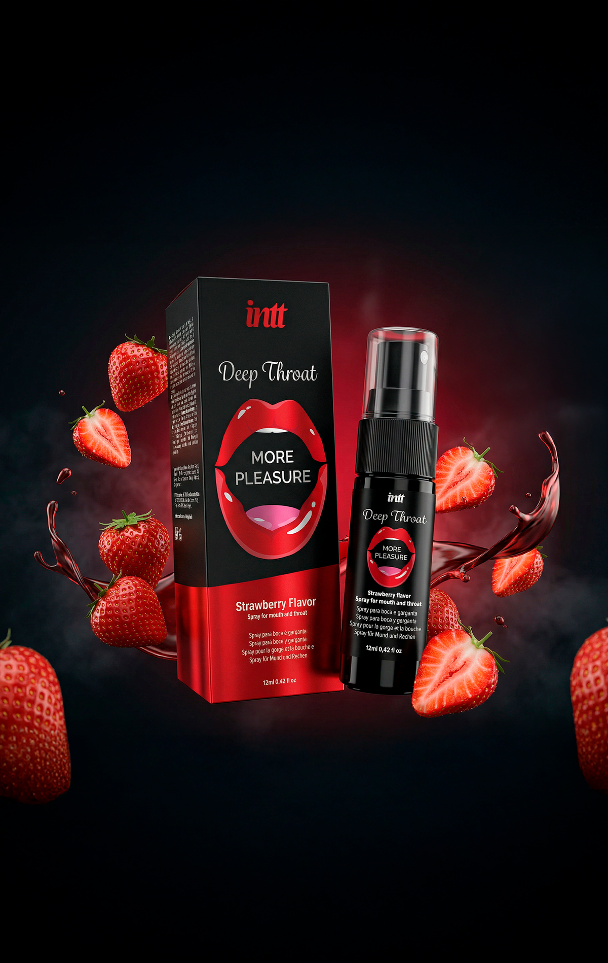 INTT Deep Throat Mouth Spray Strawberry 12 ml