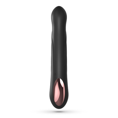 CRUSHIOUS VIBRADOR CONEJO RECARGABLE CON EMPUJE  LAPIN NEGRO