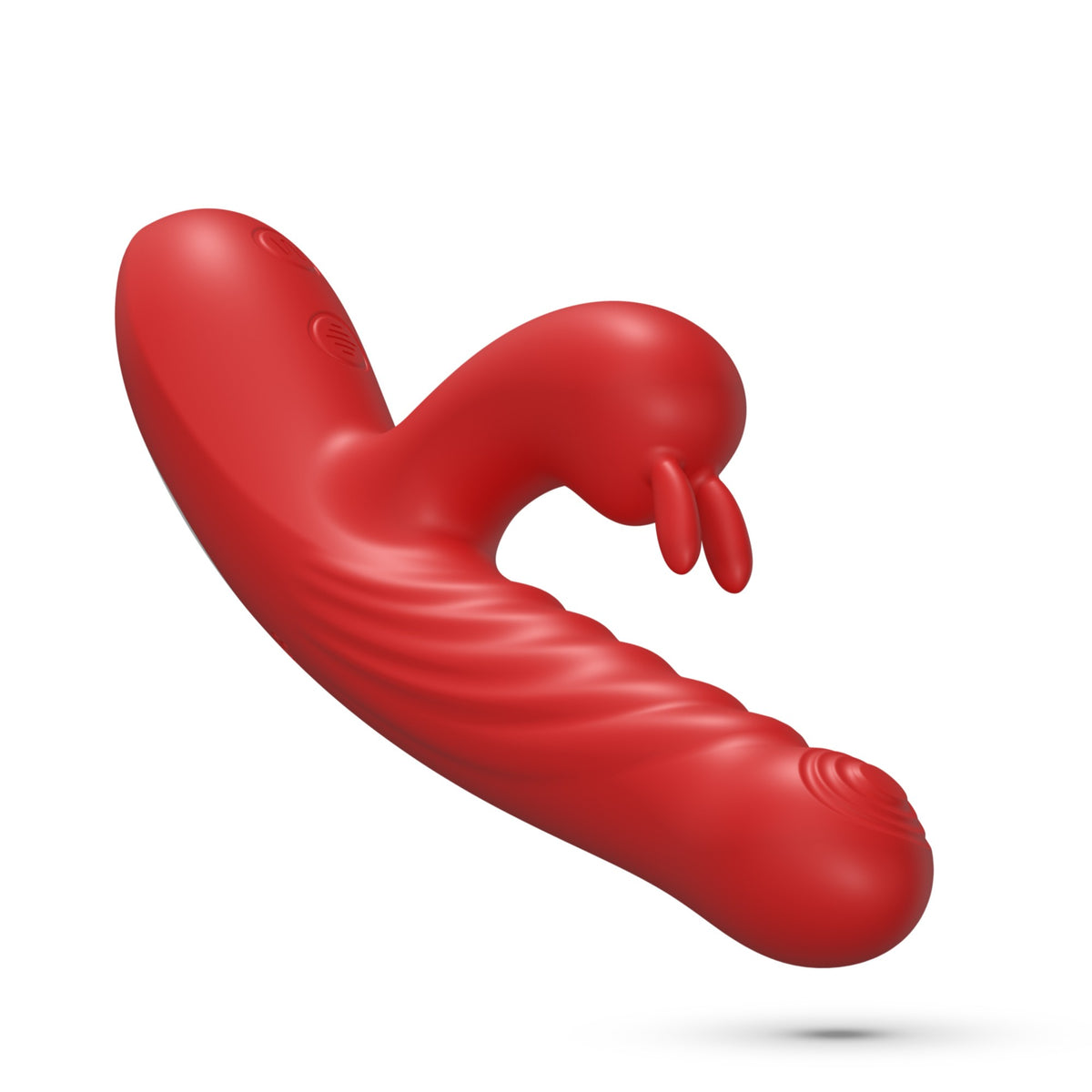 CRUSHIOUS VIBRADOR CONEJO RECARGABLE CON EMPUJE  LAPIN ROJO