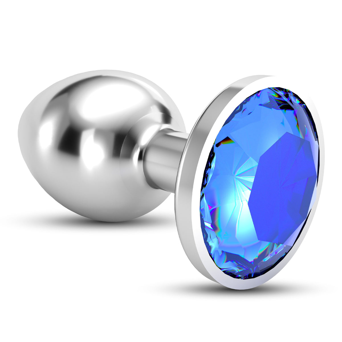 CRUSHIOUS PLUG ANAL JOYA BIJOU AZUL GRANDE CON BOLSA ATERCIOPELADA GRATIS