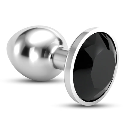 CRUSHIOUS  PLUG ANAL JOYA BIJOU NEGRO GRANDE CON BOLSA ATERCIOPELADA GRATIS