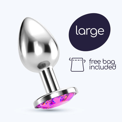 CRUSHIOUS PLUG ANAL JOYA BIJOU ROSA GRANDE CON BOLSA ATERCIOPELADA GRATIS