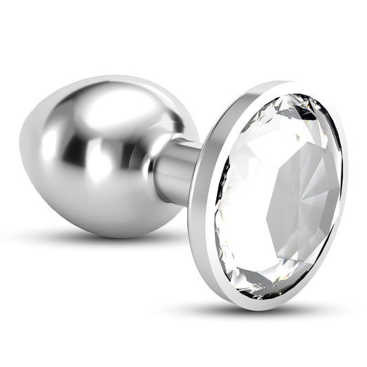 CRUSHIOUS PLUG ANAL JOYA BIJOU TRANSPARENTE PEQUEÑO CON BOLSA ATERCIOPELADA GRATIS